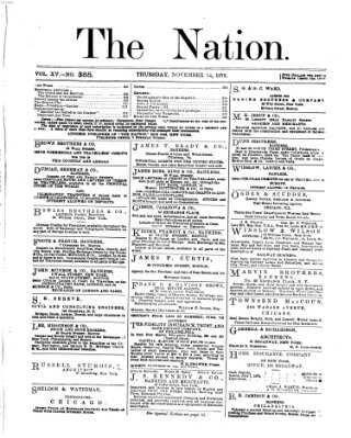 The nation Donnerstag 14. November 1872