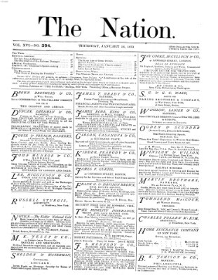 The nation Donnerstag 16. Januar 1873