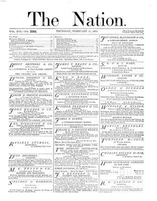 The nation Donnerstag 13. Februar 1873