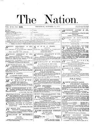 The nation Donnerstag 30. Oktober 1873