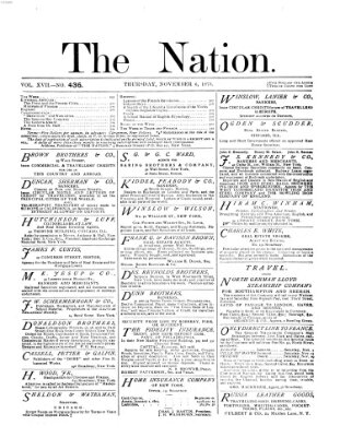 The nation Donnerstag 6. November 1873