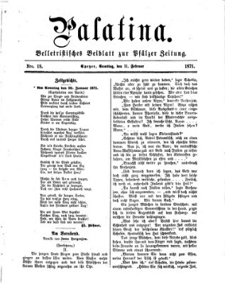 Palatina (Pfälzer Zeitung) Samstag 11. Februar 1871