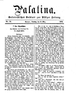 Palatina (Pfälzer Zeitung) Dienstag 19. März 1872