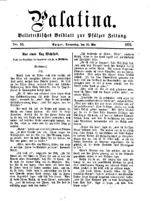 Palatina (Pfälzer Zeitung) Donnerstag 16. Mai 1872