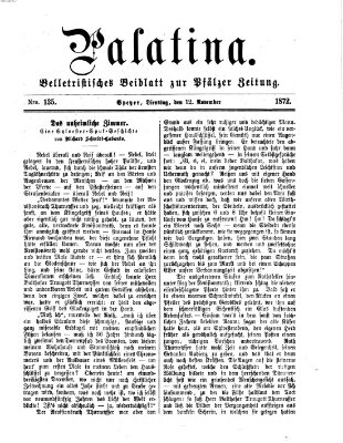 Palatina (Pfälzer Zeitung) Dienstag 12. November 1872