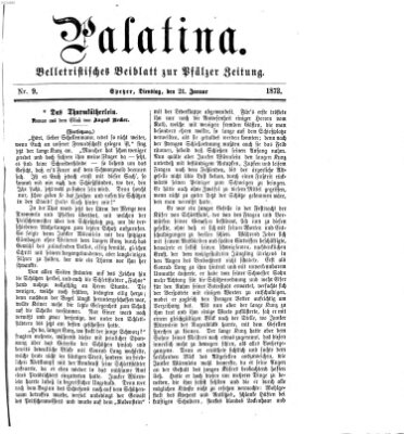 Palatina (Pfälzer Zeitung) Dienstag 21. Januar 1873
