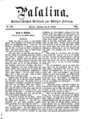 Palatina (Pfälzer Zeitung) Dienstag 28. Oktober 1873