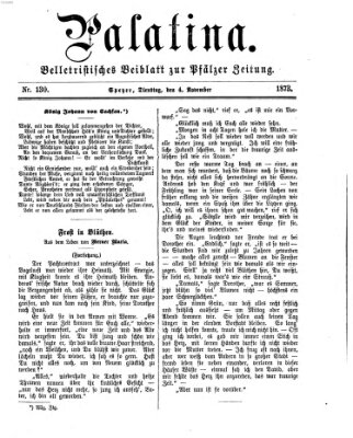 Palatina (Pfälzer Zeitung) Dienstag 4. November 1873