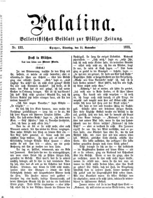 Palatina (Pfälzer Zeitung) Dienstag 11. November 1873