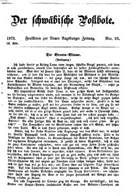 Der schwäbische Postbote (Neue Augsburger Zeitung) Sonntag 18. Februar 1872