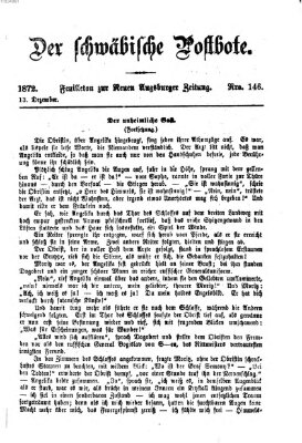 Der schwäbische Postbote (Neue Augsburger Zeitung) Freitag 13. Dezember 1872