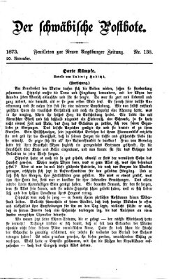 Der schwäbische Postbote (Neue Augsburger Zeitung) Donnerstag 20. November 1873