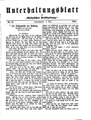 Unterhaltungsblatt zur Pfälzischen Volkszeitung (Pfälzische Volkszeitung) Mittwoch 6. März 1872