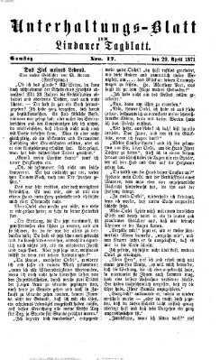 Lindauer Tagblatt für Stadt und Land Samstag 29. April 1871