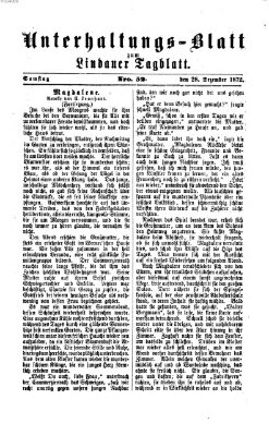 Lindauer Tagblatt für Stadt und Land Samstag 28. Dezember 1872