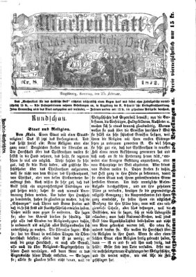Wochenblatt für das christliche Volk Sonntag 25. Februar 1872
