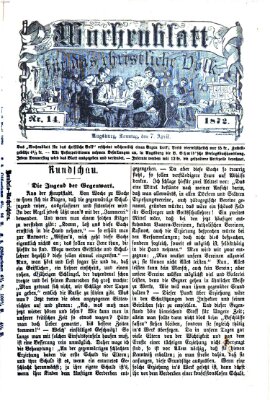 Wochenblatt für das christliche Volk Sonntag 7. April 1872