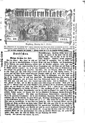 Wochenblatt für das christliche Volk Sonntag 5. Oktober 1873