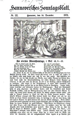 Hannoversches Sonntagsblatt Sonntag 24. Dezember 1871