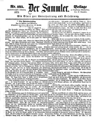 Der Sammler (Augsburger Abendzeitung) Donnerstag 13. November 1873
