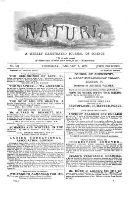Nature Donnerstag 6. Januar 1870