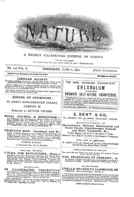 Nature Donnerstag 6. Juni 1872