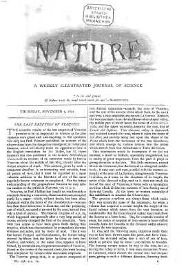 Nature Donnerstag 7. November 1872