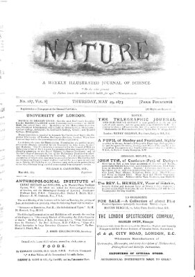Nature Donnerstag 29. Mai 1873