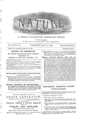 Nature Donnerstag 31. Juli 1873
