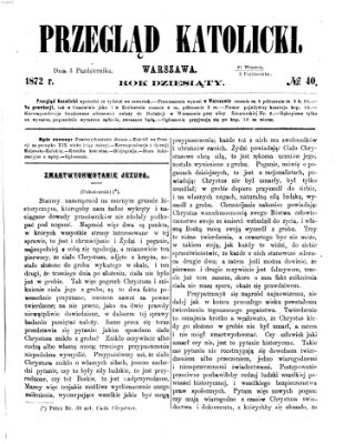 Przegląd Katolicki Donnerstag 3. Oktober 1872