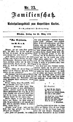 Familienschatz (Bayerischer Kurier) Freitag 22. März 1872