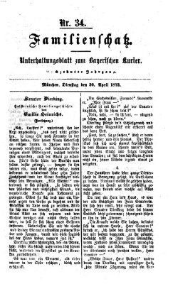 Familienschatz (Bayerischer Kurier) Dienstag 30. April 1872