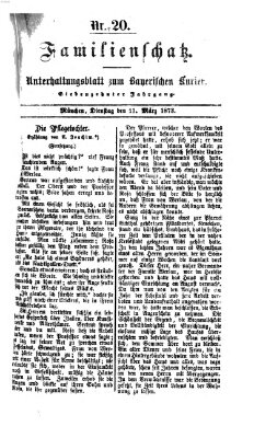 Familienschatz (Bayerischer Kurier) Dienstag 11. März 1873