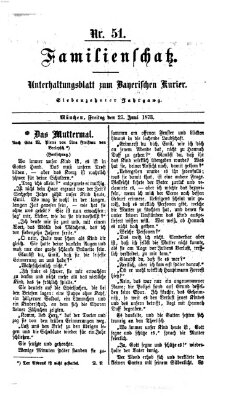 Familienschatz (Bayerischer Kurier) Freitag 27. Juni 1873