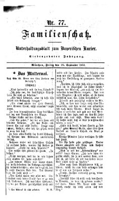 Familienschatz (Bayerischer Kurier) Freitag 26. September 1873