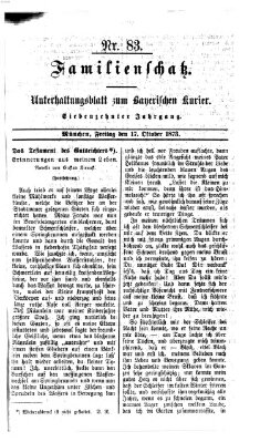 Familienschatz (Bayerischer Kurier) Freitag 17. Oktober 1873