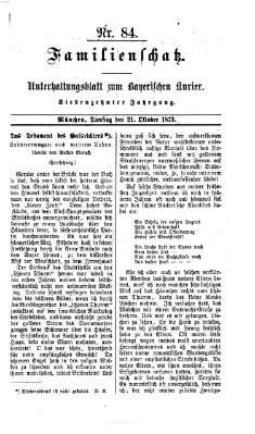 Familienschatz (Bayerischer Kurier) Dienstag 21. Oktober 1873