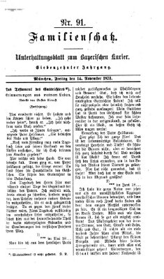 Familienschatz (Bayerischer Kurier) Freitag 14. November 1873