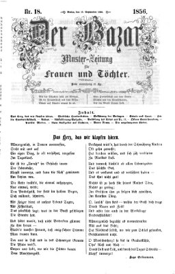 Der Bazar Montag 15. September 1856