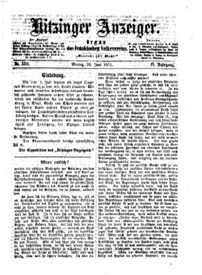Kitzinger Anzeiger Montag 26. Juni 1871