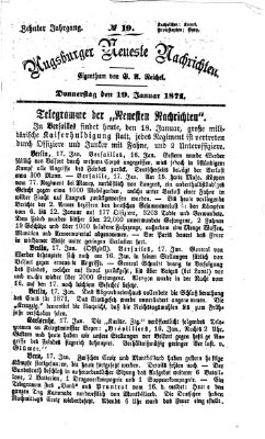 Augsburger neueste Nachrichten Donnerstag 19. Januar 1871