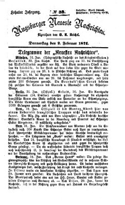 Augsburger neueste Nachrichten Donnerstag 2. Februar 1871