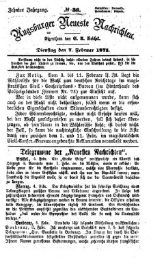 Augsburger neueste Nachrichten Dienstag 7. Februar 1871
