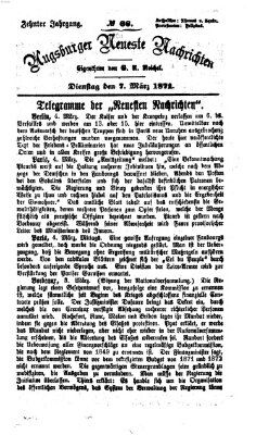 Augsburger neueste Nachrichten Dienstag 7. März 1871
