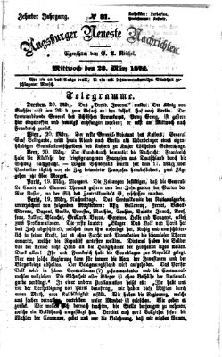 Augsburger neueste Nachrichten Mittwoch 22. März 1871
