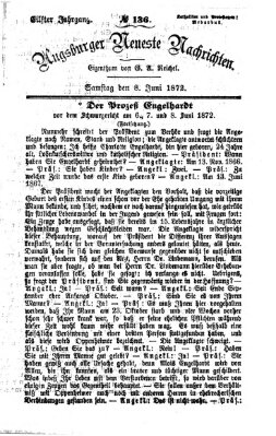 Augsburger neueste Nachrichten Samstag 8. Juni 1872