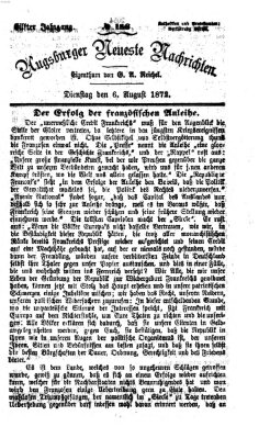 Augsburger neueste Nachrichten Dienstag 6. August 1872