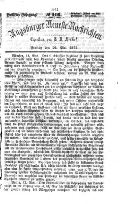 Augsburger neueste Nachrichten Freitag 16. Mai 1873