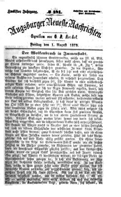 Augsburger neueste Nachrichten Freitag 1. August 1873