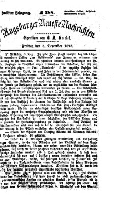 Augsburger neueste Nachrichten Freitag 5. Dezember 1873